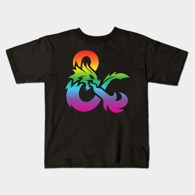 Dnd rainbow Kids T-Shirt by Mollie